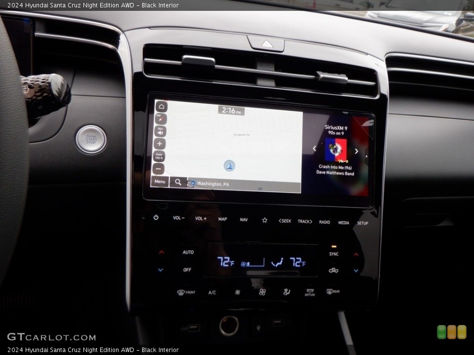 Black Interior Controls for the 2024 Hyundai Santa Cruz Night Edition AWD #146690007