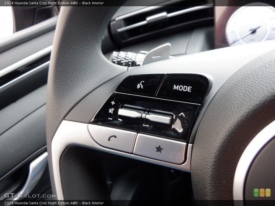 Black Interior Steering Wheel for the 2024 Hyundai Santa Cruz Night Edition AWD #146690094