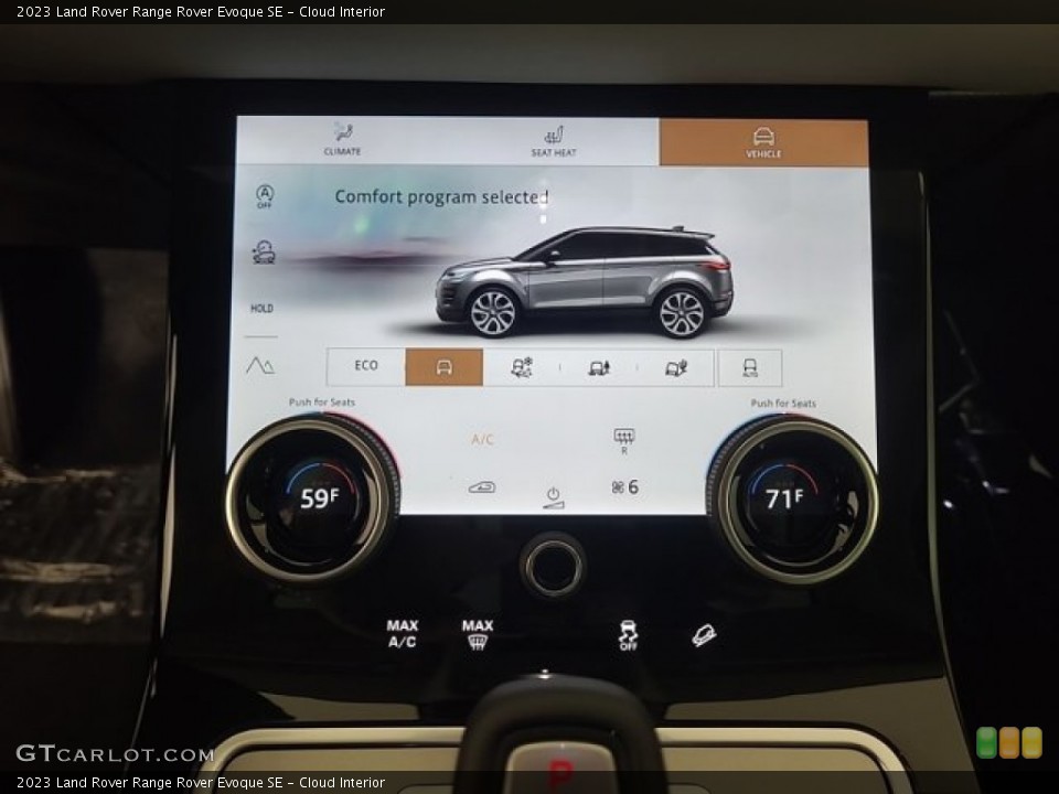 Cloud Interior Controls for the 2023 Land Rover Range Rover Evoque SE #146690406