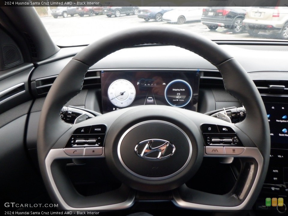 Black Interior Steering Wheel for the 2024 Hyundai Santa Cruz Limited AWD #146690460
