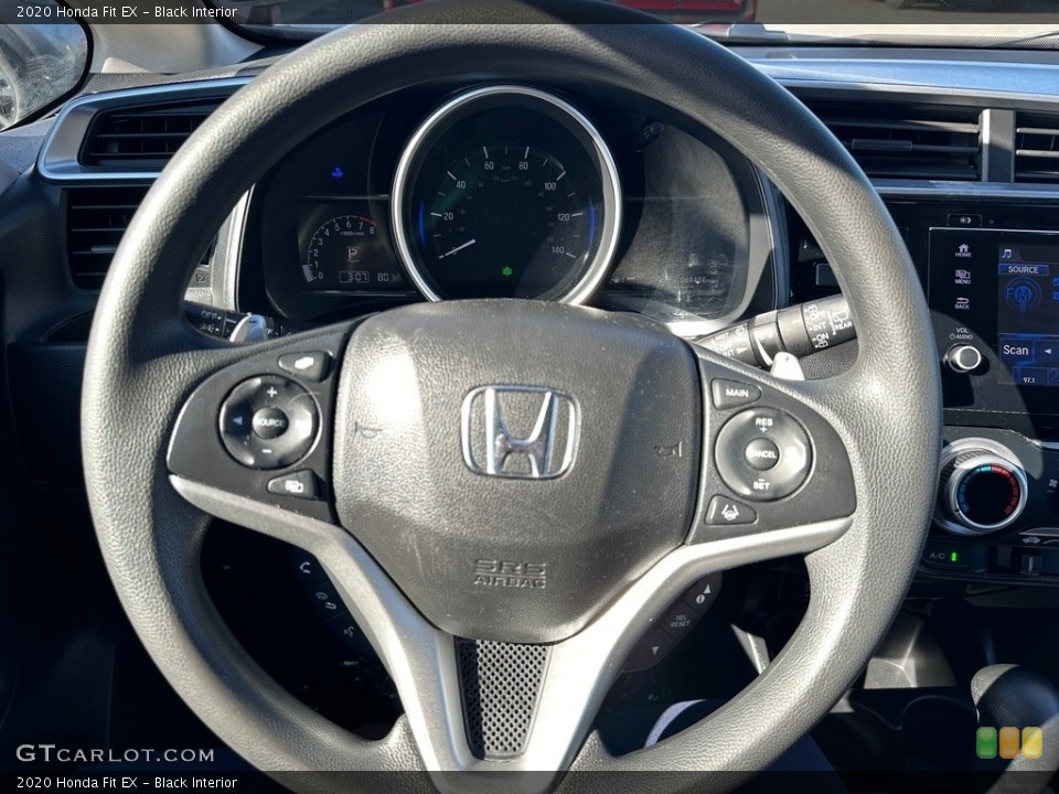 Black Interior Steering Wheel for the 2020 Honda Fit EX #146690628