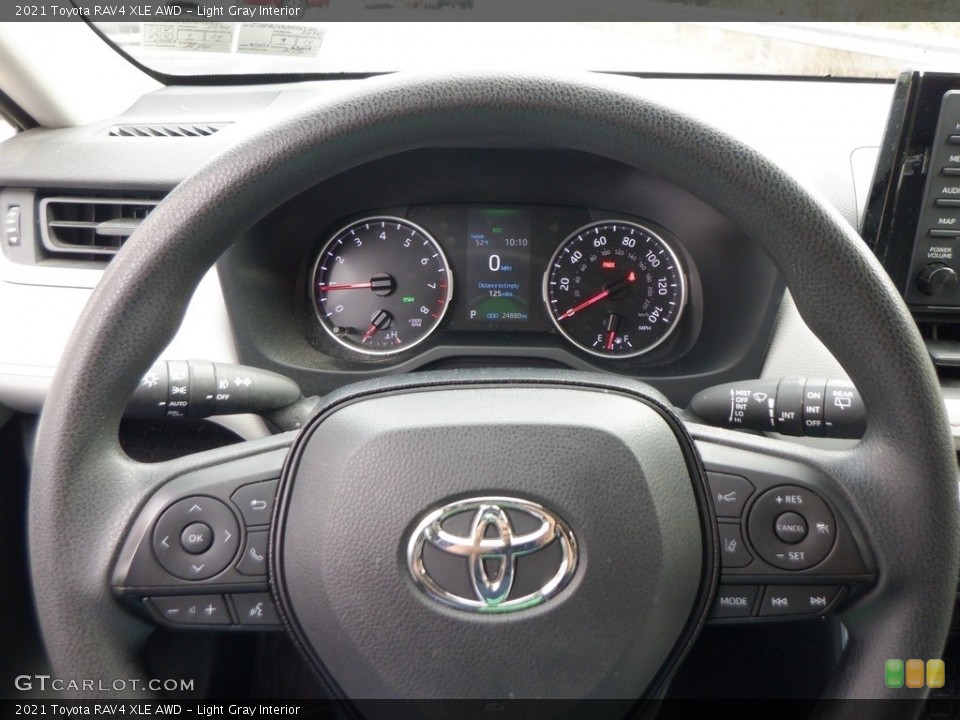 Light Gray Interior Steering Wheel for the 2021 Toyota RAV4 XLE AWD #146690820