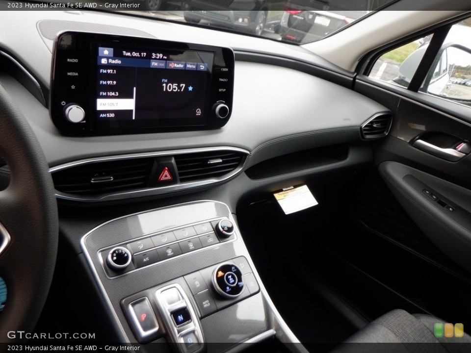 Gray Interior Dashboard for the 2023 Hyundai Santa Fe SE AWD #146691564