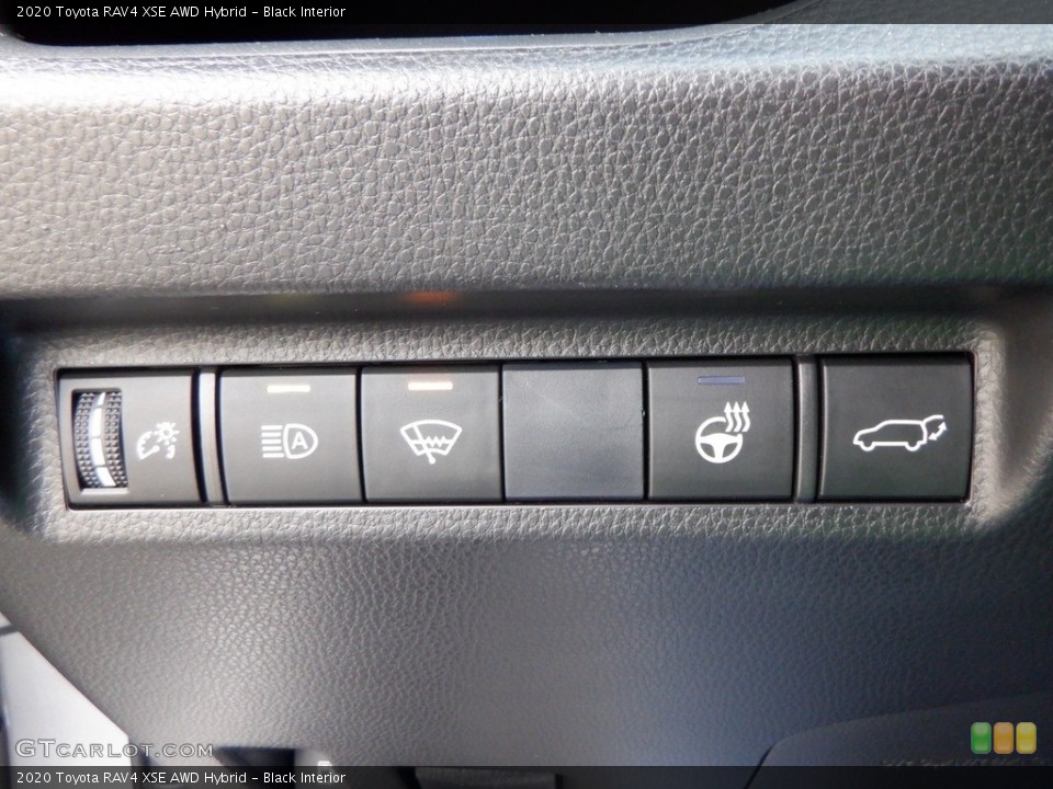 Black Interior Controls for the 2020 Toyota RAV4 XSE AWD Hybrid #146691579