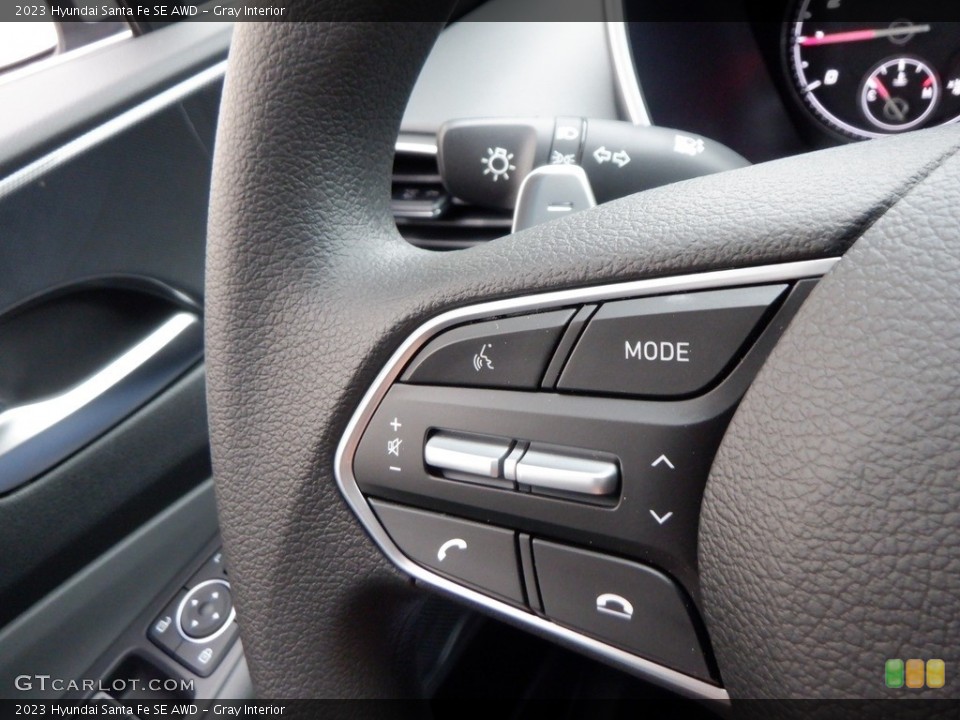 Gray Interior Steering Wheel for the 2023 Hyundai Santa Fe SE AWD #146691600
