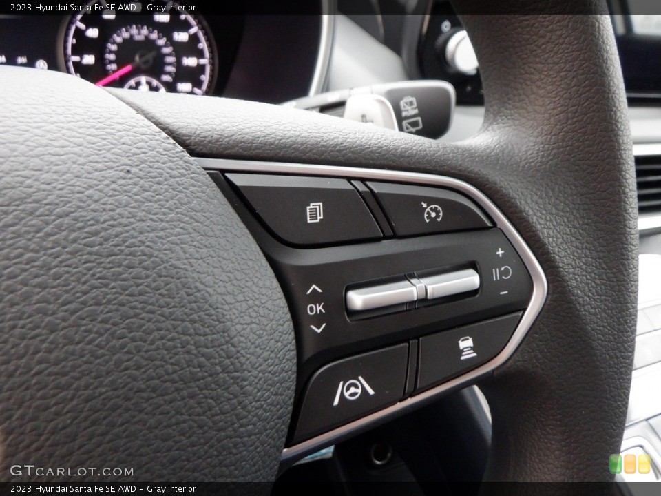 Gray Interior Steering Wheel for the 2023 Hyundai Santa Fe SE AWD #146691606