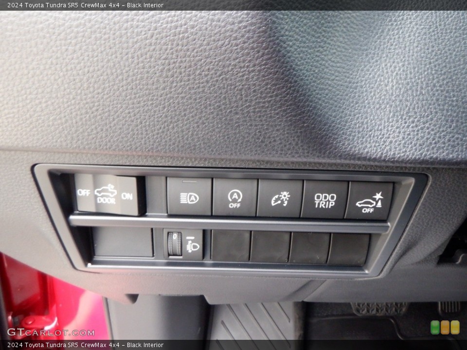 Black Interior Controls for the 2024 Toyota Tundra SR5 CrewMax 4x4 #146691936
