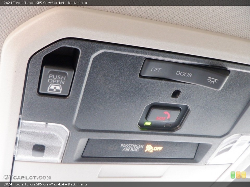 Black Interior Controls for the 2024 Toyota Tundra SR5 CrewMax 4x4 #146692002