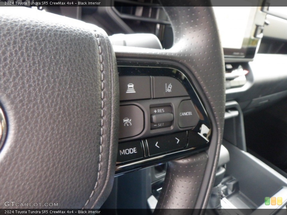 Black Interior Steering Wheel for the 2024 Toyota Tundra SR5 CrewMax 4x4 #146692023