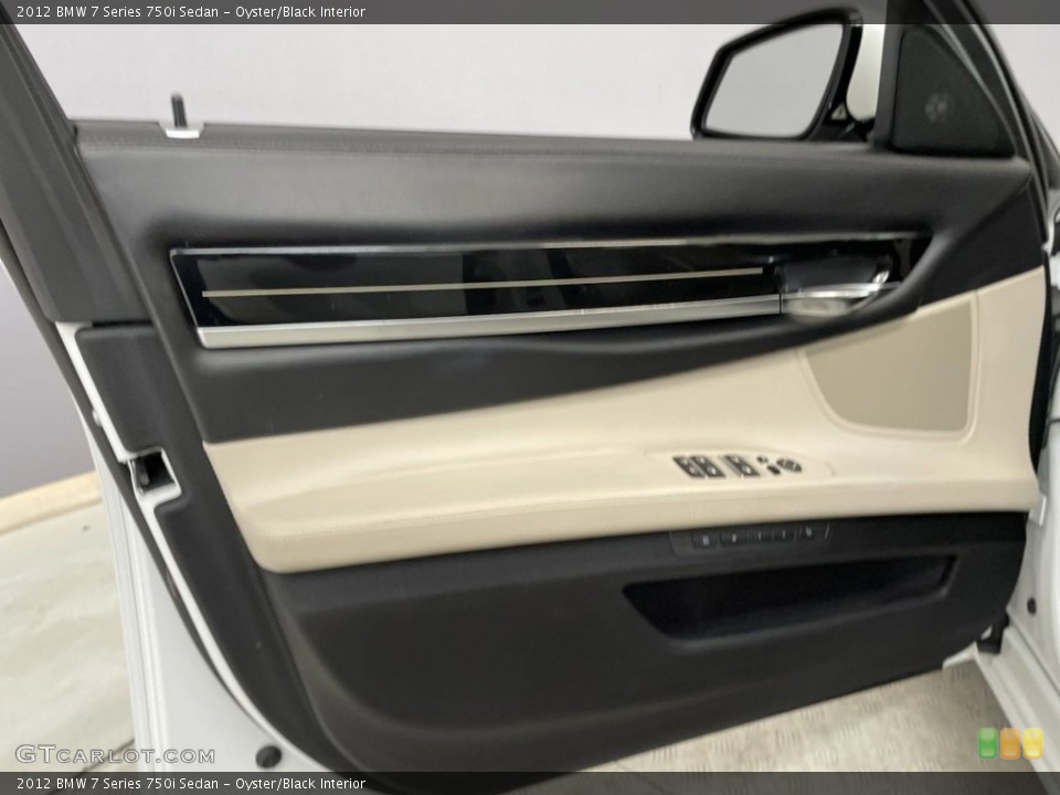 Oyster/Black Interior Door Panel for the 2012 BMW 7 Series 750i Sedan #146693087