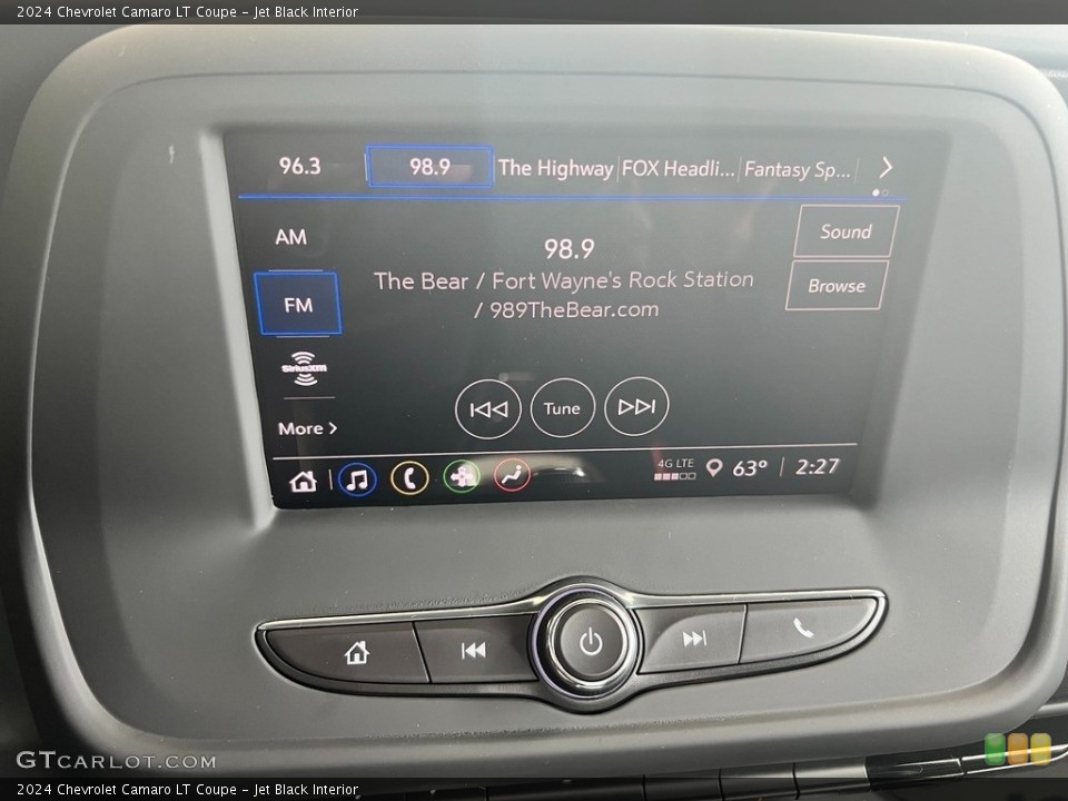 Jet Black Interior Controls for the 2024 Chevrolet Camaro LT Coupe #146693213