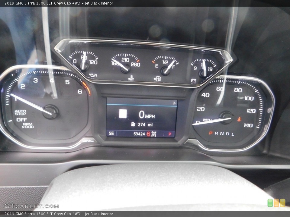 Jet Black Interior Gauges for the 2019 GMC Sierra 1500 SLT Crew Cab 4WD #146693357