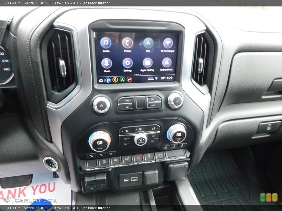 Jet Black Interior Controls for the 2019 GMC Sierra 1500 SLT Crew Cab 4WD #146693384