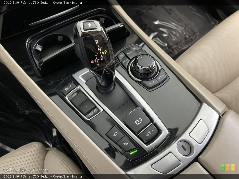 Oyster/Black Interior Transmission for the 2012 BMW 7 Series 750i Sedan #146693477