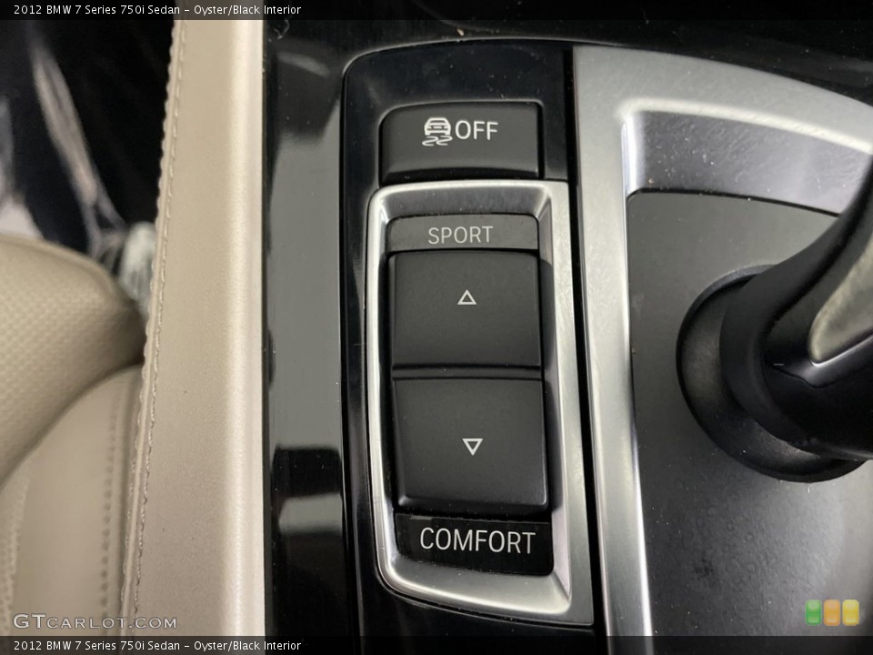 Oyster/Black Interior Controls for the 2012 BMW 7 Series 750i Sedan #146693504