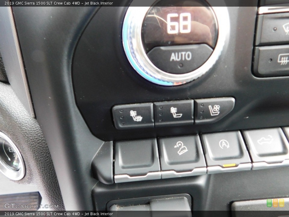 Jet Black Interior Controls for the 2019 GMC Sierra 1500 SLT Crew Cab 4WD #146693579