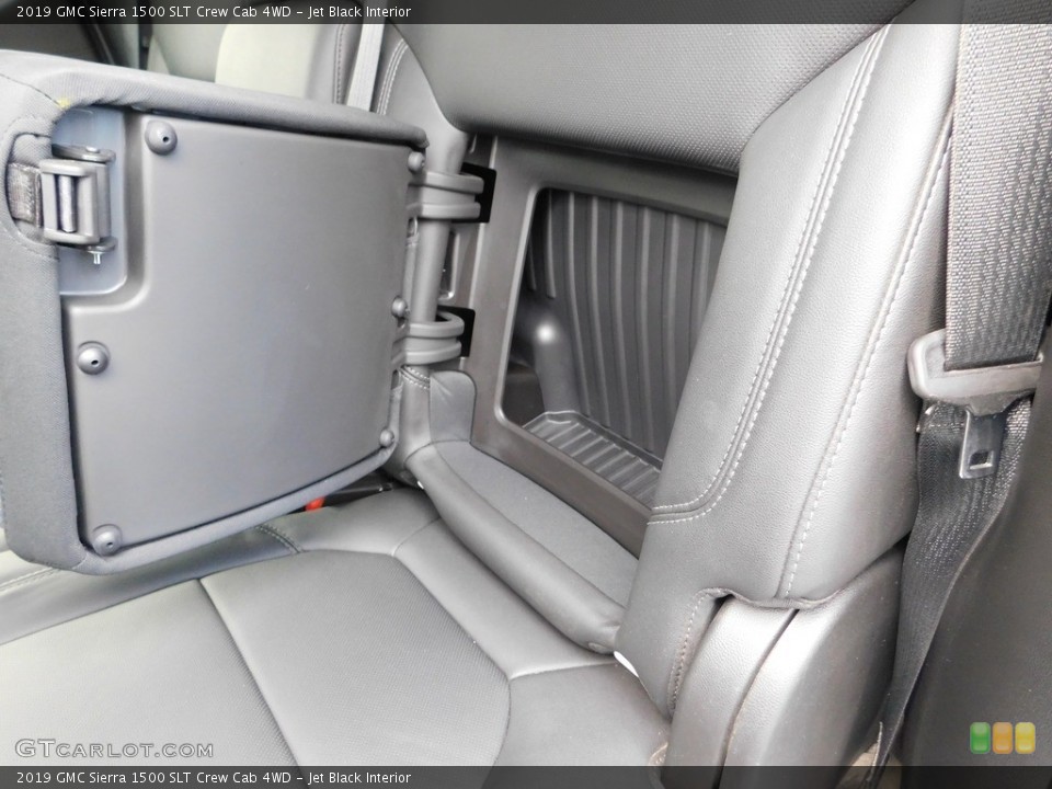 Jet Black Interior Rear Seat for the 2019 GMC Sierra 1500 SLT Crew Cab 4WD #146693801