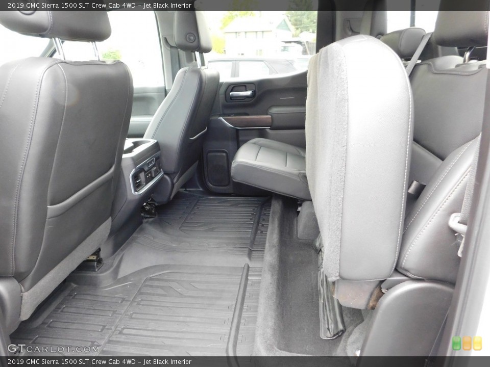 Jet Black Interior Rear Seat for the 2019 GMC Sierra 1500 SLT Crew Cab 4WD #146693825