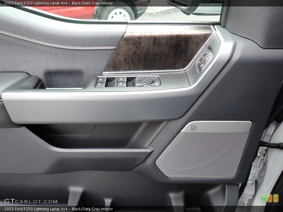 Black/Slate Gray Interior Door Panel for the 2023 Ford F150 Lightning Lariat 4x4 #146694521