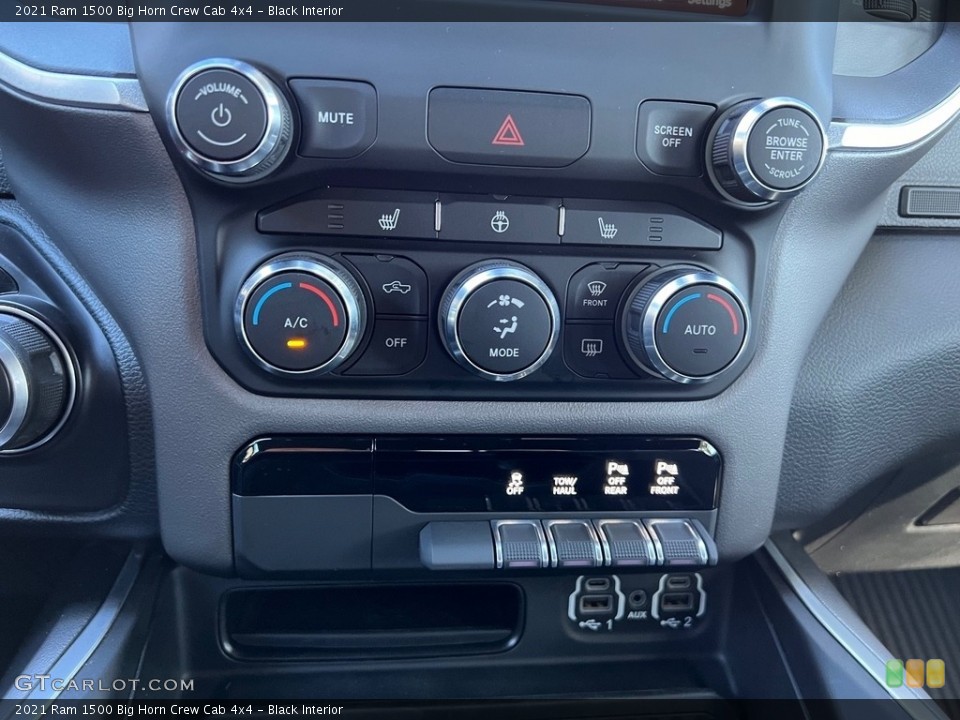 Black Interior Controls for the 2021 Ram 1500 Big Horn Crew Cab 4x4 #146694557