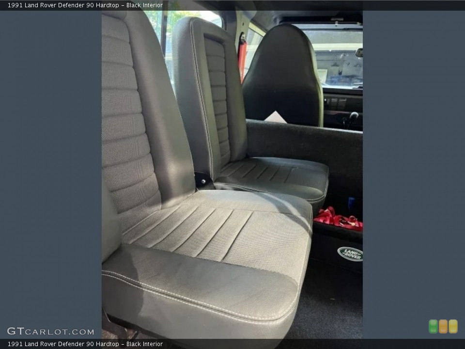 Black Interior Rear Seat for the 1991 Land Rover Defender 90 Hardtop #146694743