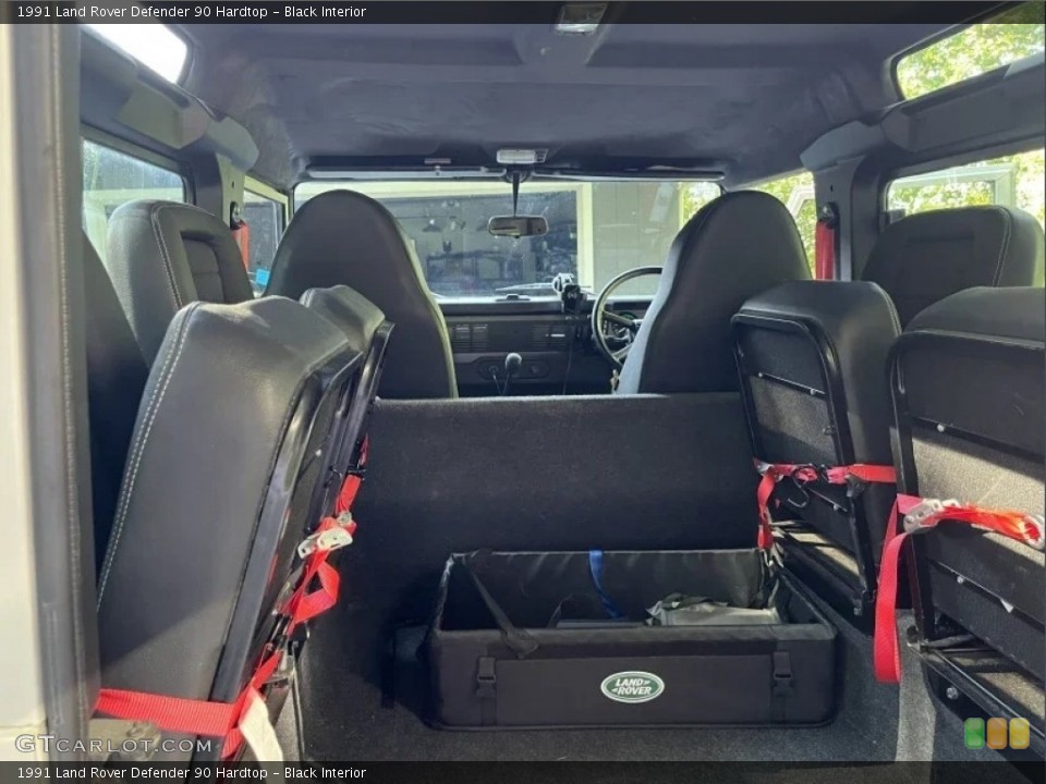 Black Interior Rear Seat for the 1991 Land Rover Defender 90 Hardtop #146694764