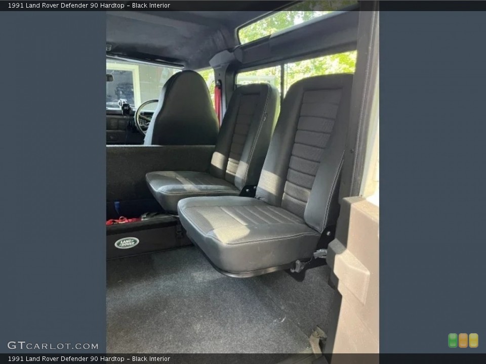 Black Interior Rear Seat for the 1991 Land Rover Defender 90 Hardtop #146694809