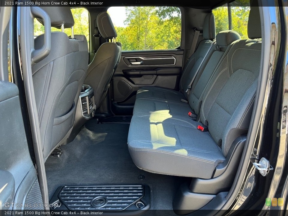 Black Interior Rear Seat for the 2021 Ram 1500 Big Horn Crew Cab 4x4 #146695115