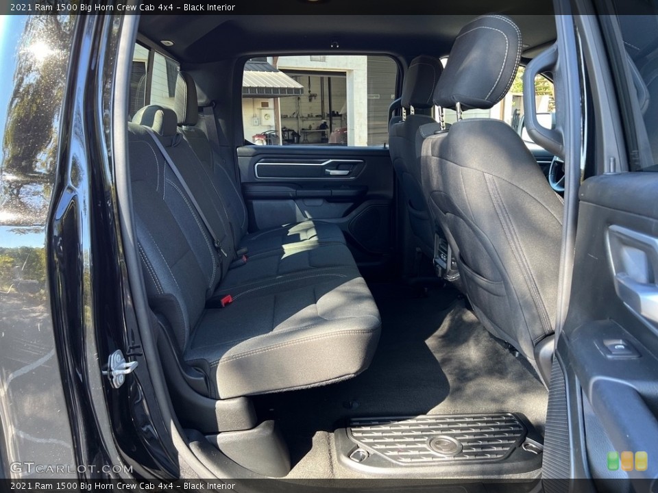 Black Interior Rear Seat for the 2021 Ram 1500 Big Horn Crew Cab 4x4 #146695169