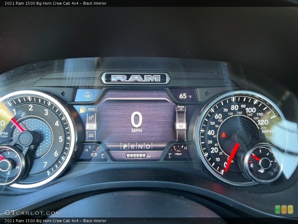 Black Interior Gauges for the 2021 Ram 1500 Big Horn Crew Cab 4x4 #146695232