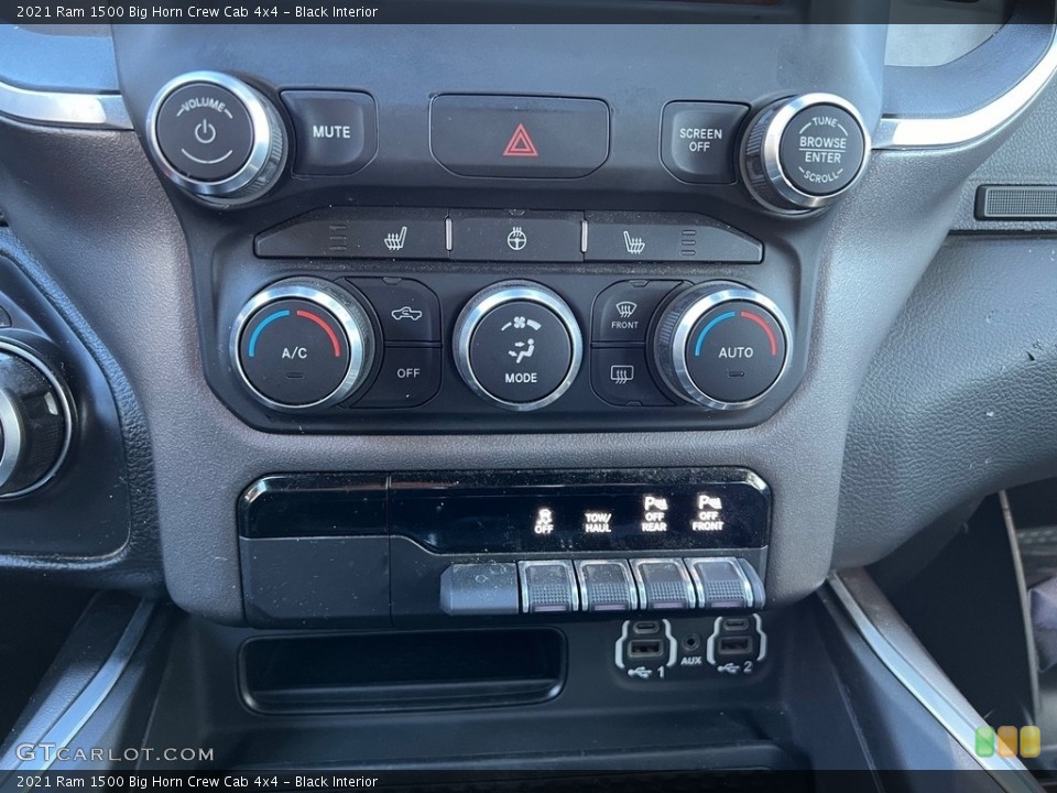 Black Interior Controls for the 2021 Ram 1500 Big Horn Crew Cab 4x4 #146695316