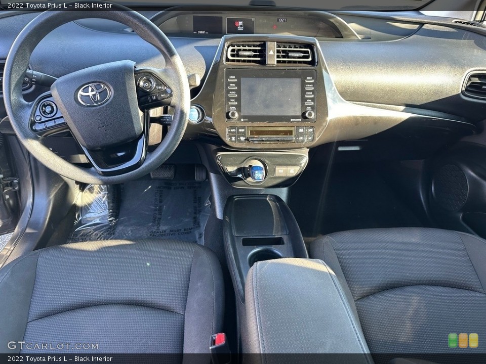 Black Interior Dashboard for the 2022 Toyota Prius L #146695325