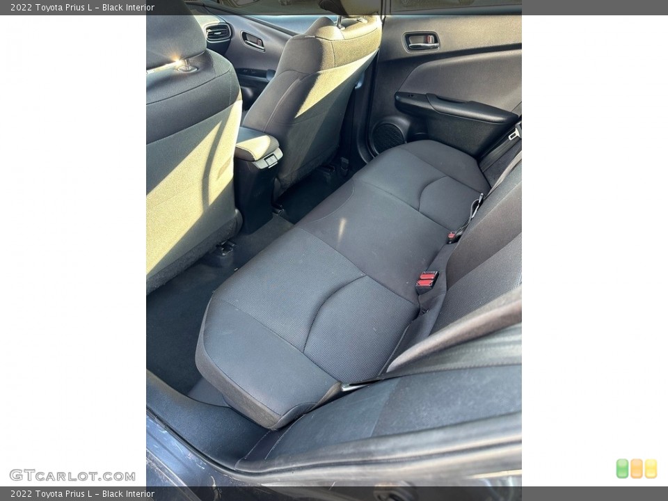 Black Interior Rear Seat for the 2022 Toyota Prius L #146695349