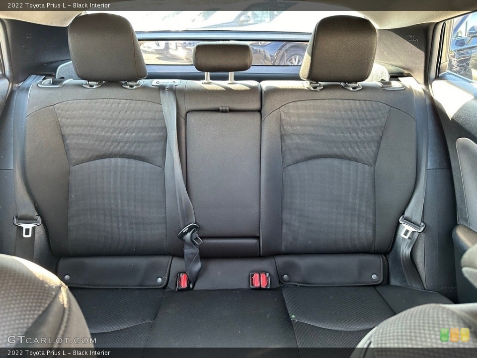 Black Interior Rear Seat for the 2022 Toyota Prius L #146695365