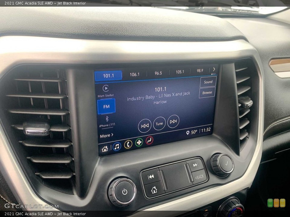 Jet Black Interior Controls for the 2021 GMC Acadia SLE AWD #146695706