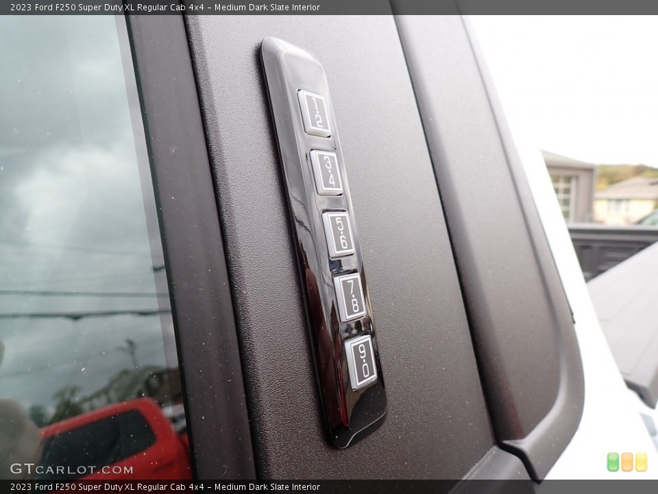 Medium Dark Slate Interior Controls for the 2023 Ford F250 Super Duty XL Regular Cab 4x4 #146695730