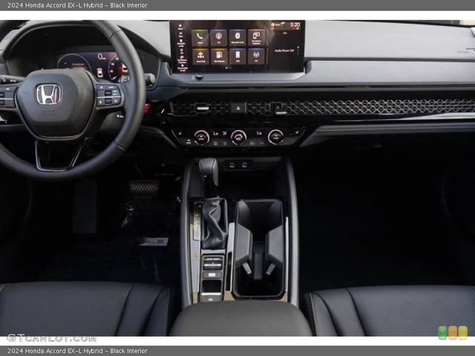 Black Interior Dashboard for the 2024 Honda Accord EX-L Hybrid #146695814