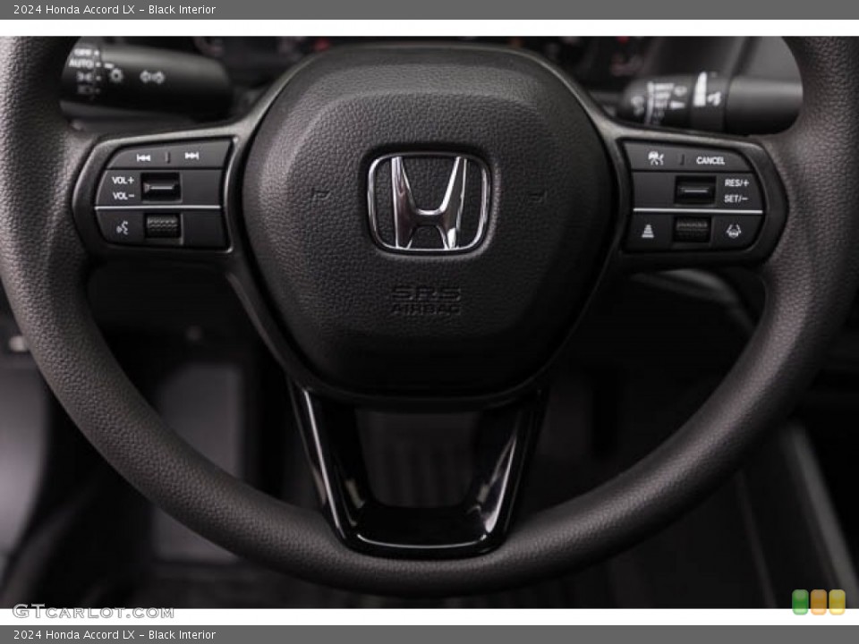 Black Interior Steering Wheel for the 2024 Honda Accord LX #146696258