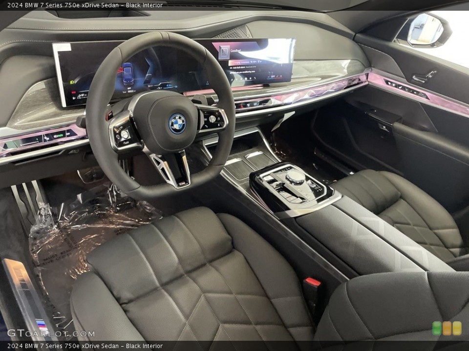 Black Interior Photo for the 2024 BMW 7 Series 750e xDrive Sedan #146697549