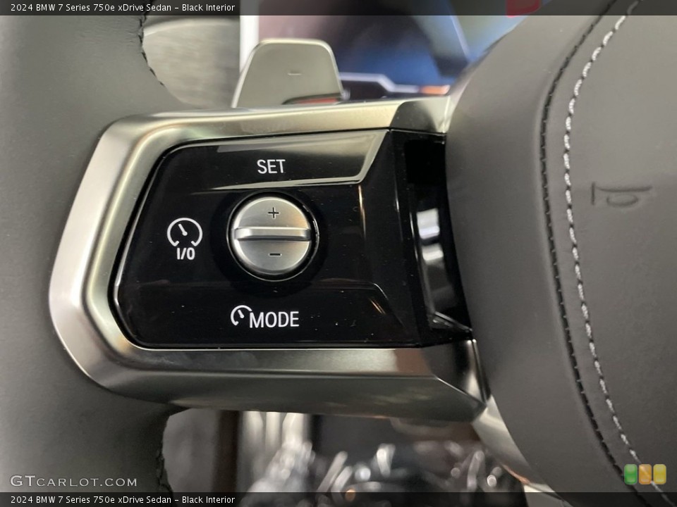 Black Interior Steering Wheel for the 2024 BMW 7 Series 750e xDrive Sedan #146697597