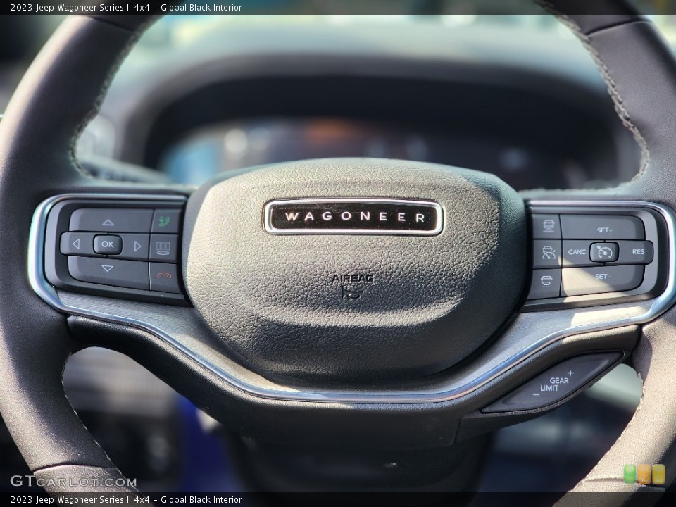 Global Black Interior Steering Wheel for the 2023 Jeep Wagoneer Series II 4x4 #146697606
