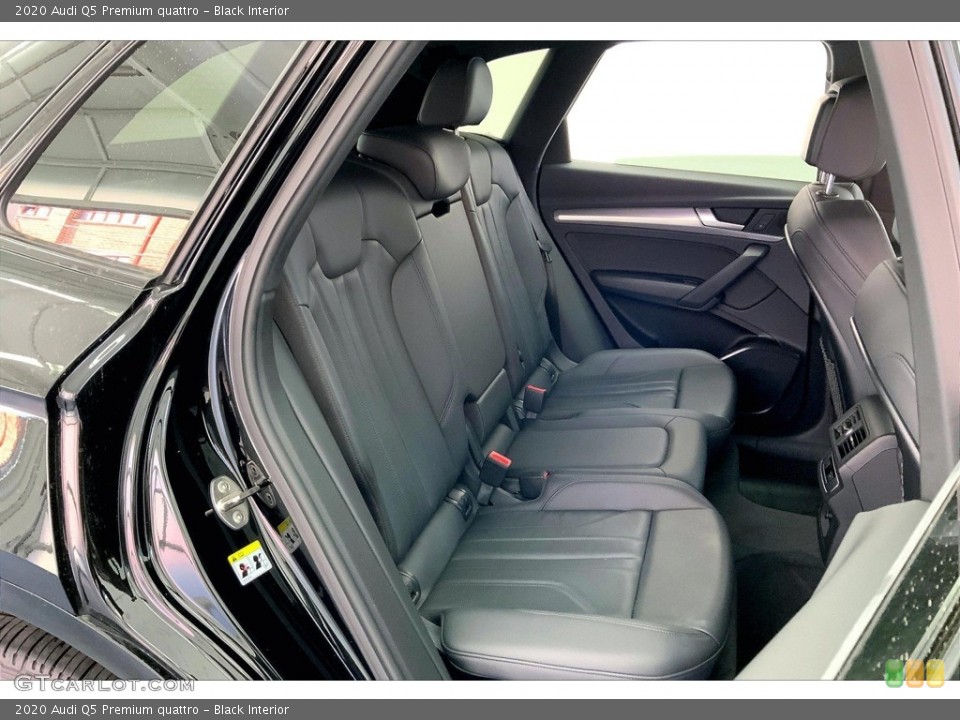 Black Interior Rear Seat for the 2020 Audi Q5 Premium quattro #146697693