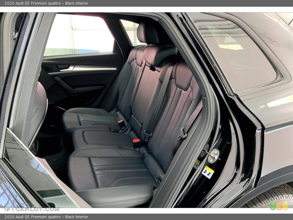 Black Interior Rear Seat for the 2020 Audi Q5 Premium quattro #146697714