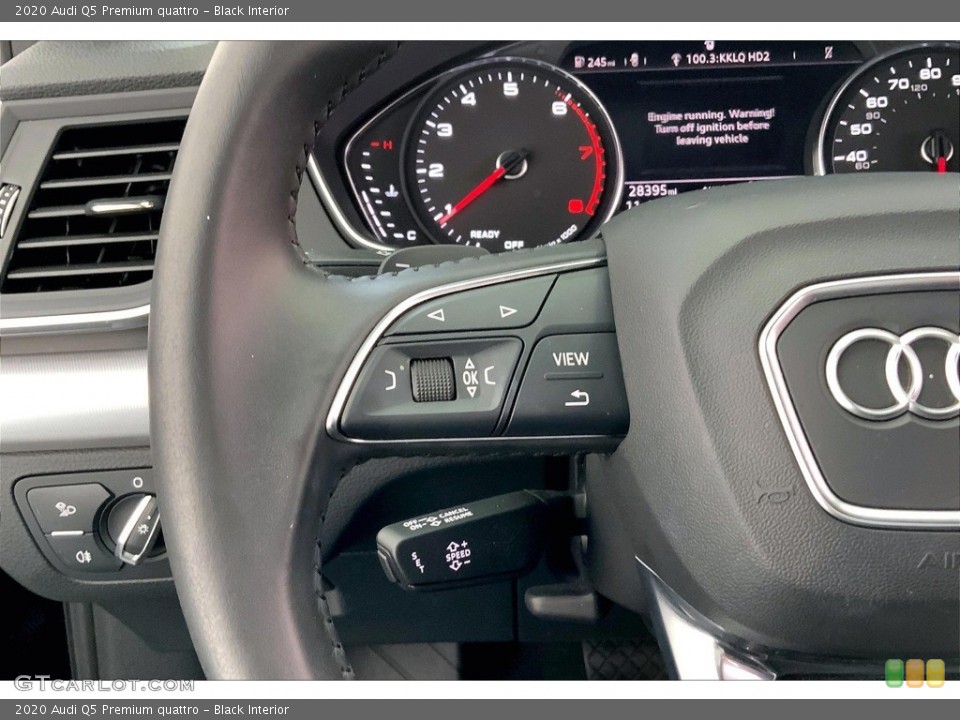 Black Interior Steering Wheel for the 2020 Audi Q5 Premium quattro #146697744