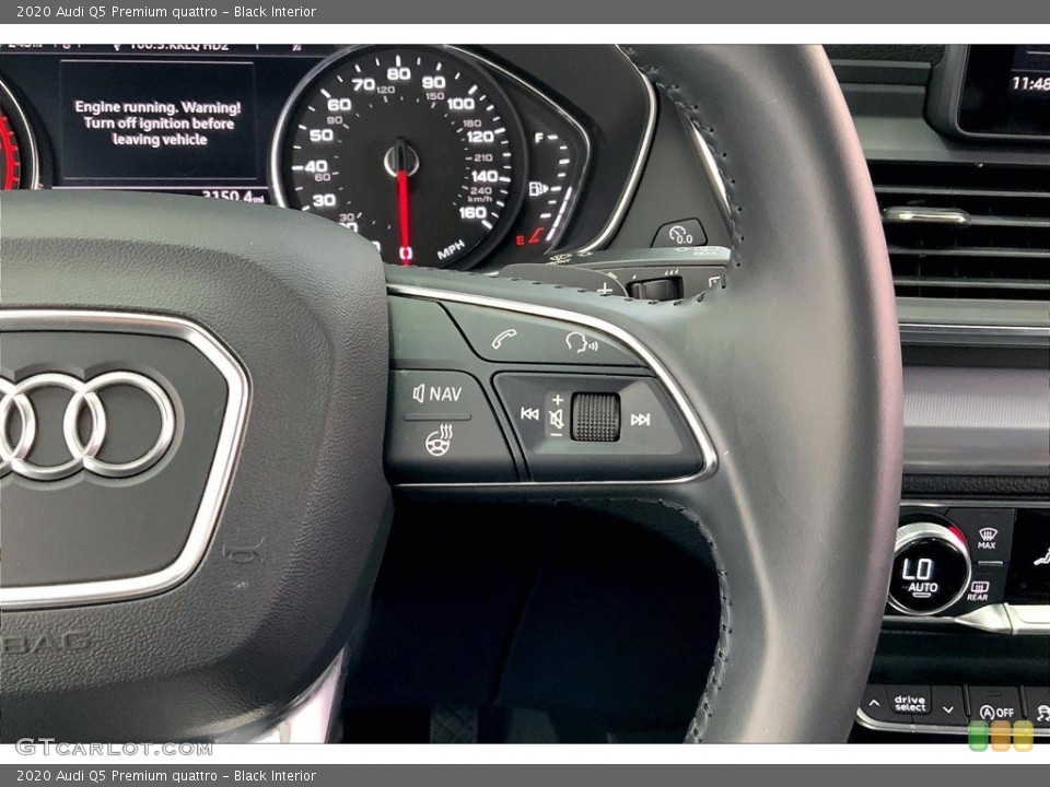 Black Interior Steering Wheel for the 2020 Audi Q5 Premium quattro #146697771