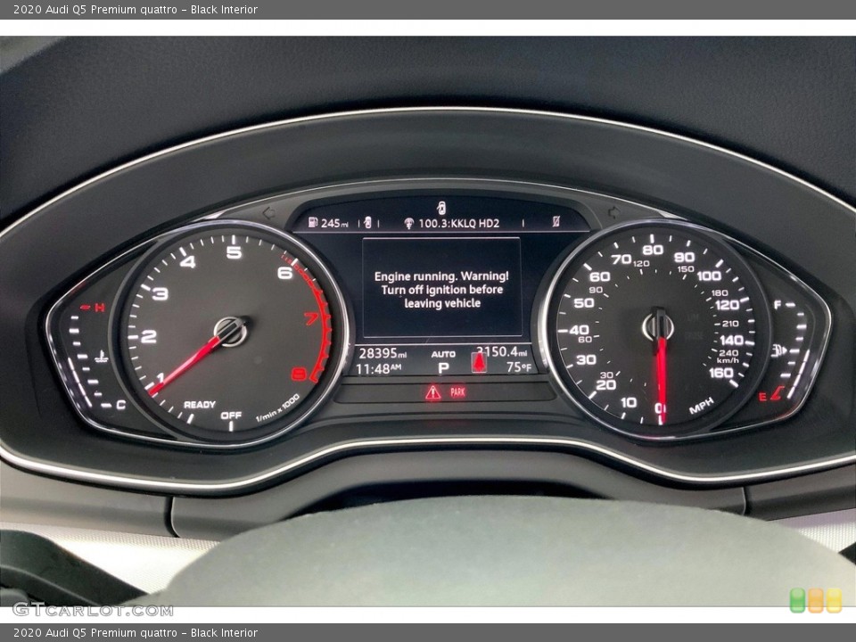 Black Interior Gauges for the 2020 Audi Q5 Premium quattro #146697790