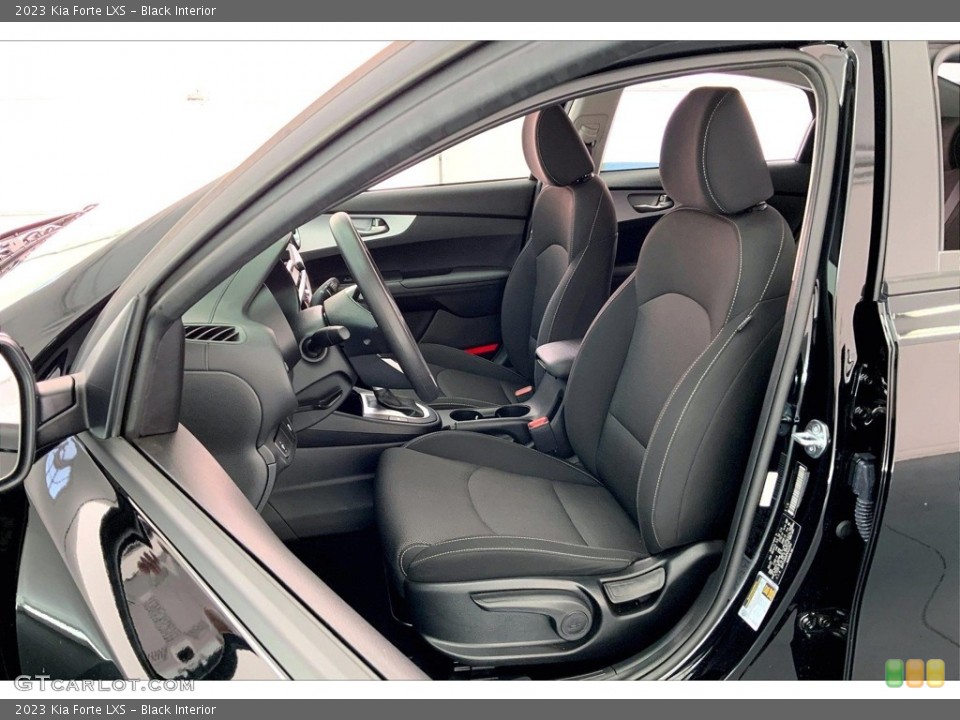 Black Interior Front Seat for the 2023 Kia Forte LXS #146697795