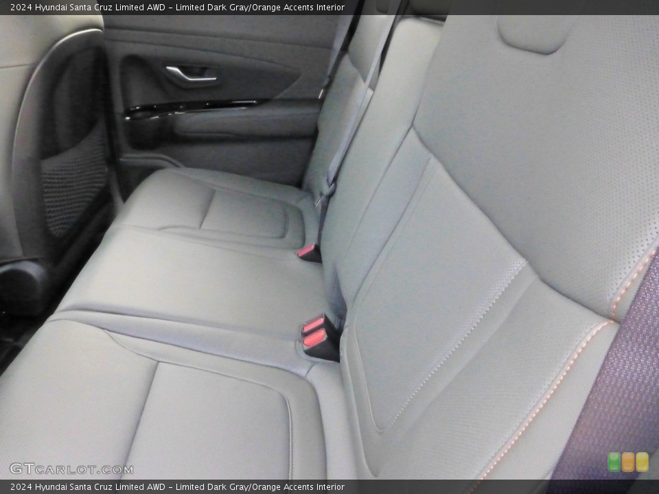Limited Dark Gray/Orange Accents Interior Rear Seat for the 2024 Hyundai Santa Cruz Limited AWD #146697807