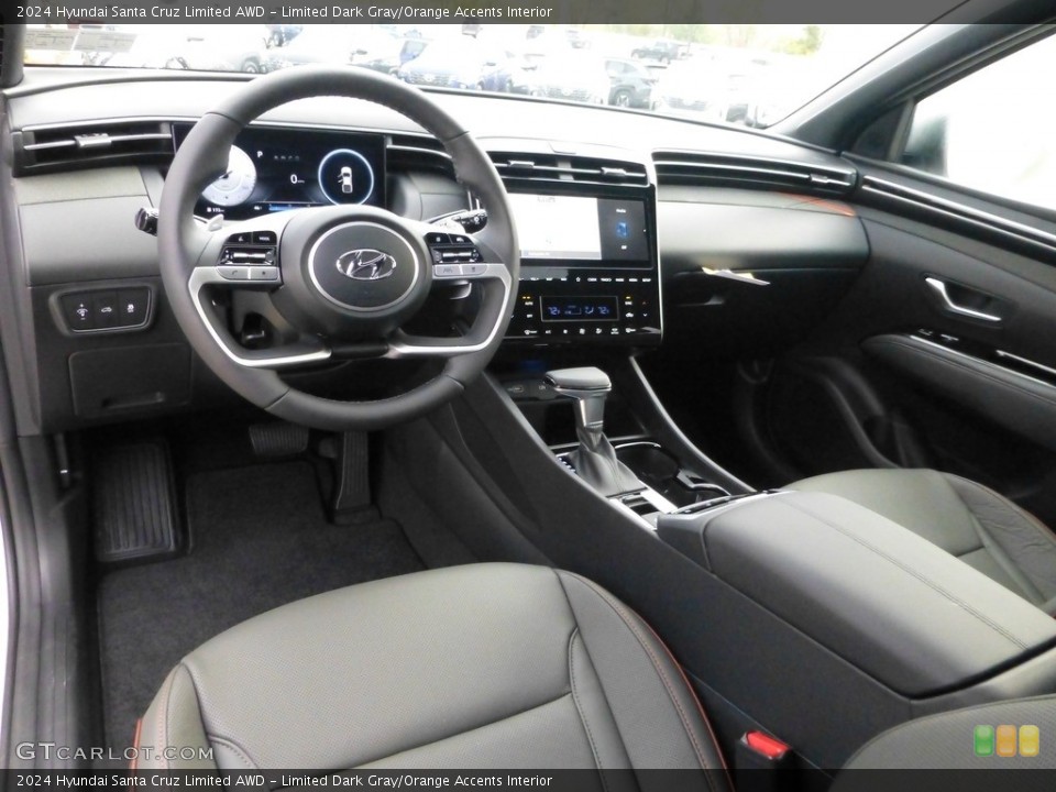 Limited Dark Gray/Orange Accents Interior Photo for the 2024 Hyundai Santa Cruz Limited AWD #146697831