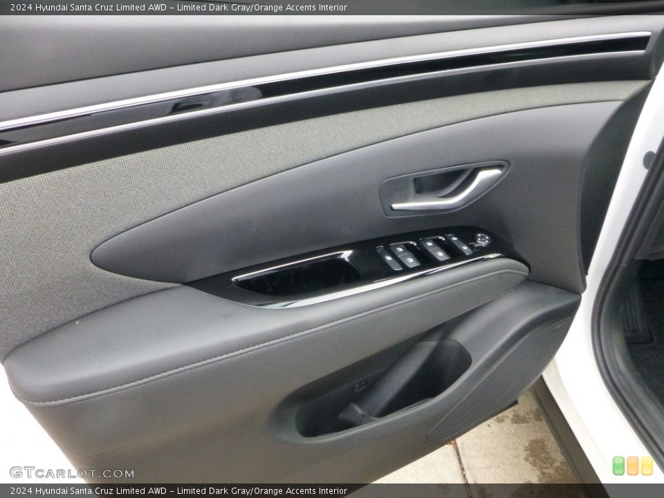 Limited Dark Gray/Orange Accents Interior Door Panel for the 2024 Hyundai Santa Cruz Limited AWD #146697852